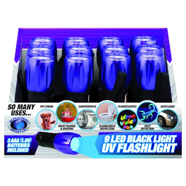 Blacklight Master Blacklight Master 15 lm Black/Purple LED UV Flashlight AAA Battery 302490 - main